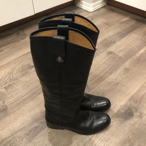 Frye Melissa Button leather riding boot size 7B